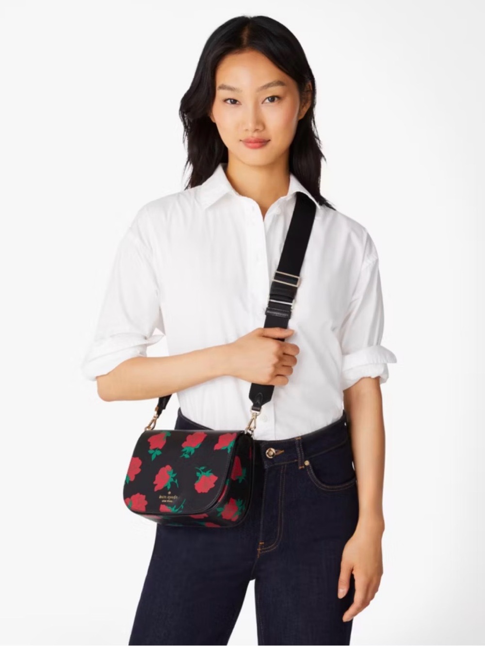 Kate Spade Madison Rose Toss Printed
Saddle Bag style KE533 - sold out at stores - Picture 2 of 15